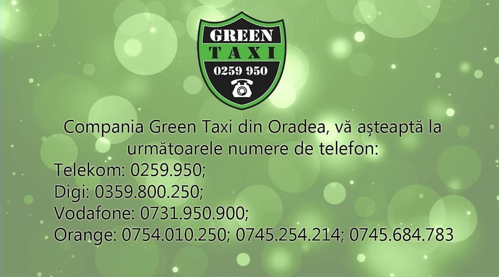 Green Taxi Oradea - Taxi imagine